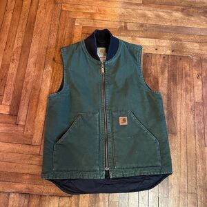 Carhartt Forest Green Zip Vest
